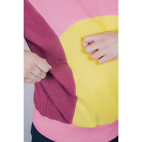 Rework Nike Sweatshirt Tri Colour Mashup Crewneck L - Picture 3 of 10